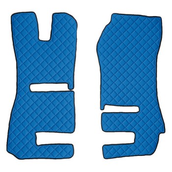 Coppia tappeti in Skeentex - Blu - compatibile per Scania R Serie 6 - Streamline (01/15>12/17) automatico, manuale, sedili Recaro - Scania R Serie 6 - Streamline (09/13>12/14) automatico, manuale, sedili Recaro