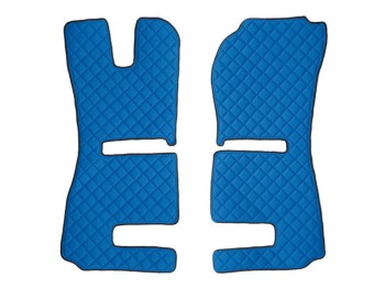 Coppia tappeti in Skeentex - Blu - compatibile per Scania R Serie 6 - Streamline (01/15>12/17) automatico, manuale, sedili Recaro - Scania R Serie 6 - Streamline (09/13>12/14) automatico, manuale, sedili Recaro