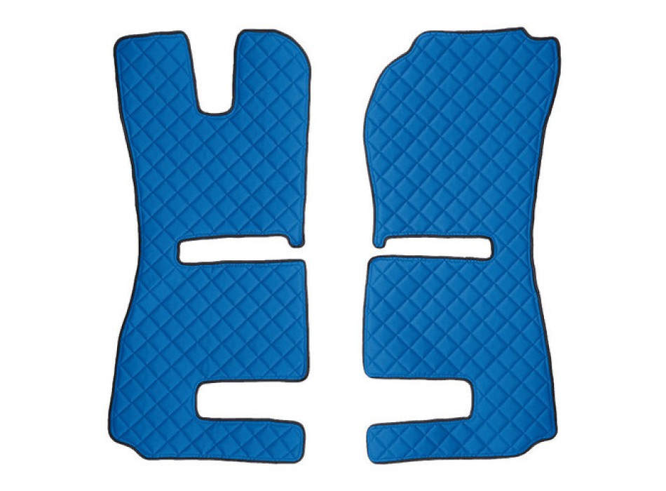 Coppia tappeti in Skeentex - Blu - compatibile per Scania R Serie 6 - Streamline (01/15>12/17) automatico, manuale, sedili Recaro - Scania R Serie 6 - Streamline (09/13>12/14) automatico, manuale, sedili Recaro