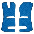 Coppia tappeti in Skeentex - Blu - compatibile per Scania R Serie 6 - Streamline (01/15>12/17) automatico, manuale, sedili Recaro - Scania R Serie 6 - Streamline (09/13>12/14) automatico, manuale, sedili Recaro