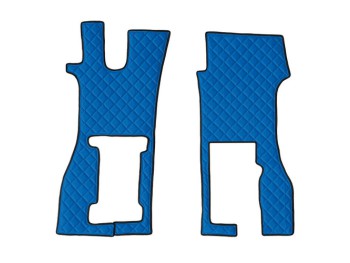 Coppia tappeti in Skeentex - Blu - compatibile per Scania R Serie 7 (11/16>) sedile pass. pneumatico