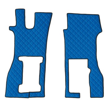 Coppia tappeti in Skeentex - Blu - compatibile per Scania R Serie 7 (11/16>) sedile pass. pneumatico