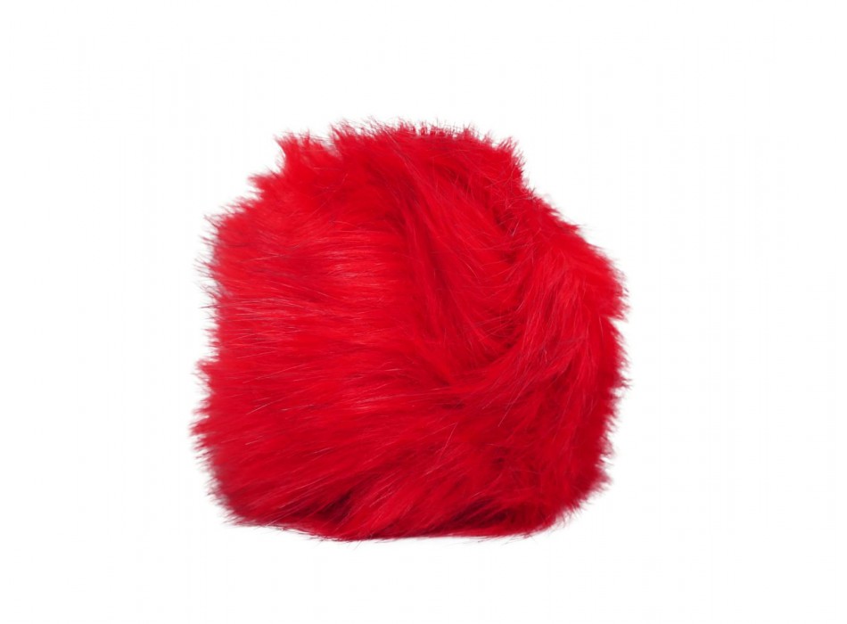 Copripomello Fluffy Fur rosso