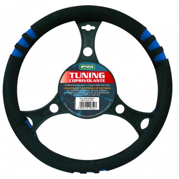 COPRIVOLANTE TUNING NERO/BLU