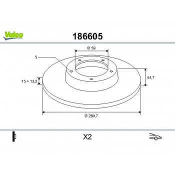 DF (x2) Alfa Romeo 156/147, Sportwagon