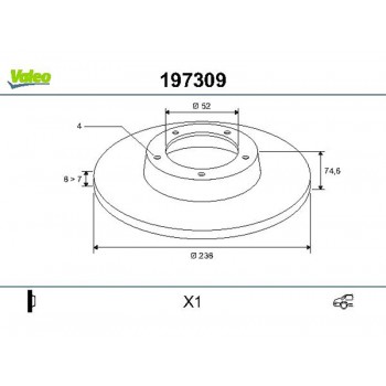 disc x1 R19 (88>92) rear