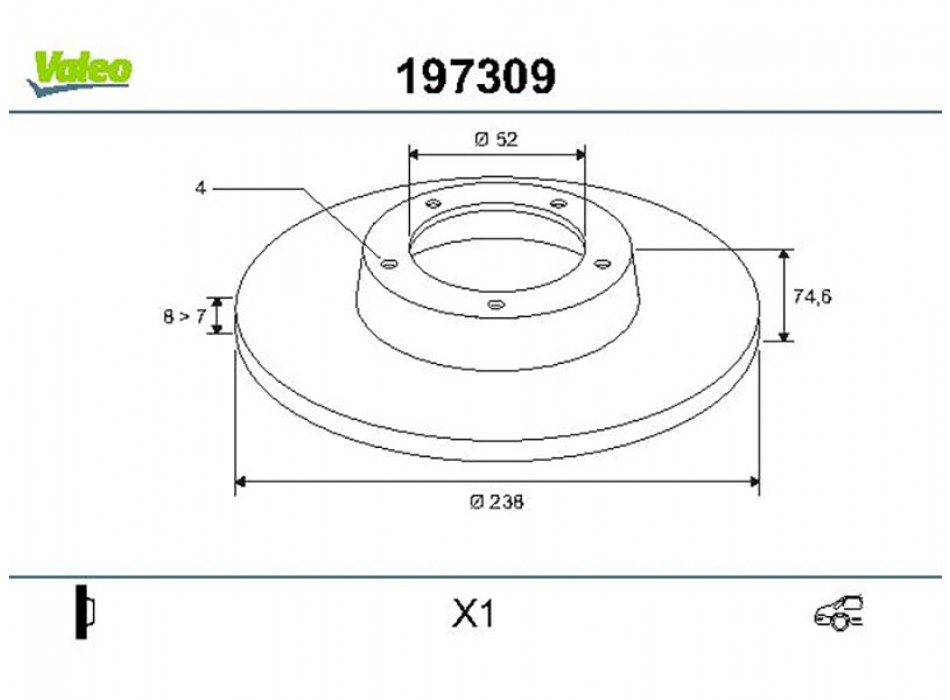 disc x1 R19 (88>92) rear