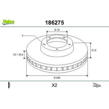 DISCHI FRENO BMW 320 (E36,46) (x2)