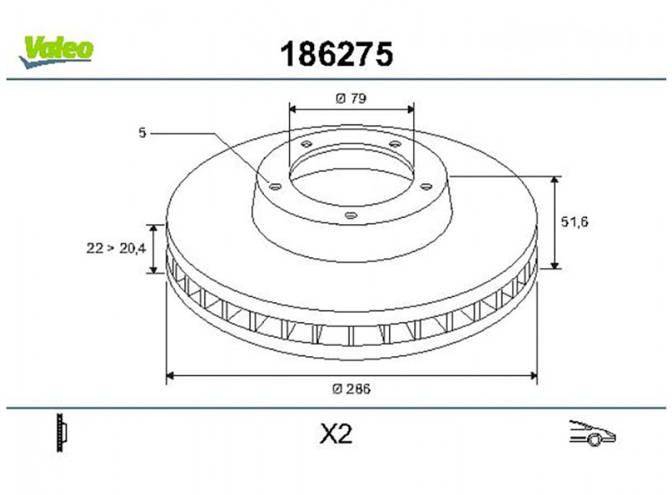 DISCHI FRENO BMW 320 (E36,46) (x2)