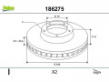 DISCHI FRENO BMW 320 (E36,46) (x2)