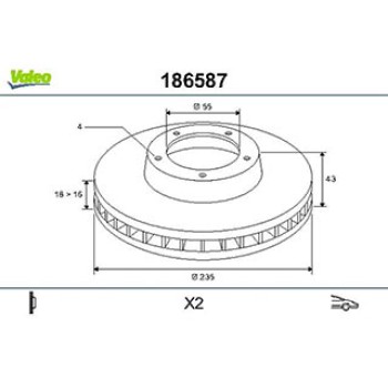 Dischi Freno TOYOTA YARIS I (x2)