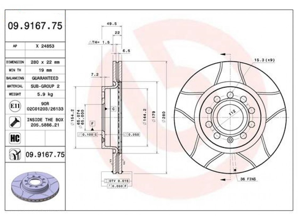 Disco Freno MAX AUDI/SEAT