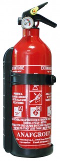 ESTINTORE ANAF ALLUMINIO KG 1  PS1-X 8A-34B-C  C/SUPP+MAN.