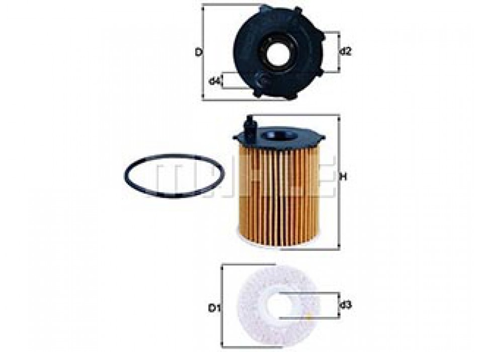 Filtro Olio Mahle PC/LCV FIAT PANDA 0.9 Natural 