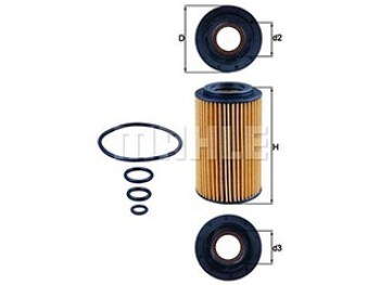 Filtro Olio Mahle PC/LCV MERCEDES-BENZ SL 350