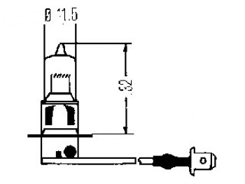 LAMPADINA H3-1 FILAM. 12/55