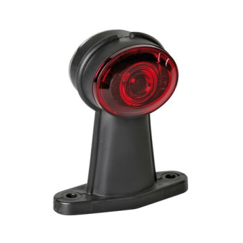 Luce ingombro perimetrale a 2 Led, 24V - Diritta corta - Universale 2 Led Bianco/Rosso