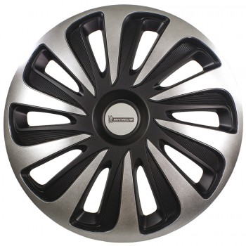 MICHELIN SCATOLA 4 COPRICERCHI 14" NVS 3D BLACK EDITION 