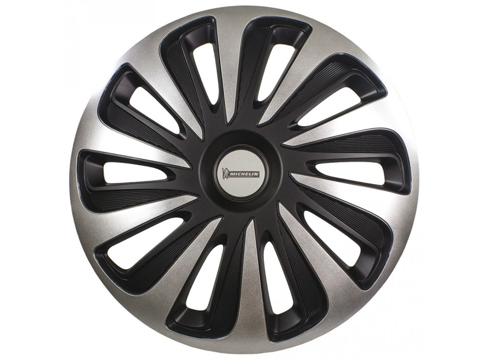 MICHELIN SCATOLA 4 COPRICERCHI 14" NVS 3D BLACK EDITION 