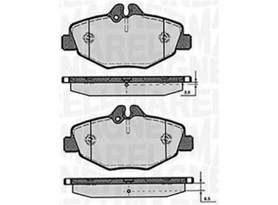 PASTIGLIE FRENO MERCEDES