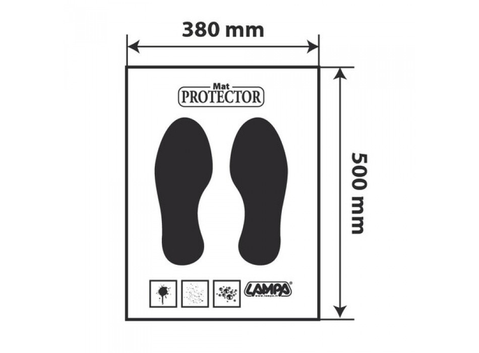 Protezione moquette in carta, dispenser 200 pz