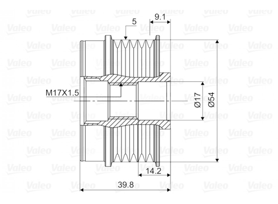 Puleggia RL FIAT Punto, Gr Punto, 500