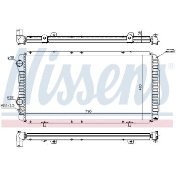 RADIATORE MOTORE BOXER DUCATO JUMPER