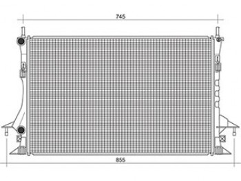 RADIATORE MOTORE RENAULT LAGUNA II 1.9 D