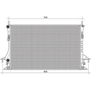 RADIATORE MOTORE RENAULT LAGUNA II 1.9 D
