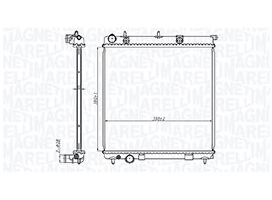 RADIATORE PEUGEOT 208 I (C