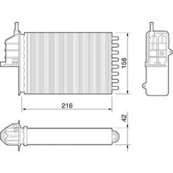 RADIATORE RISCALDAMENTO FIAT SEICENTO