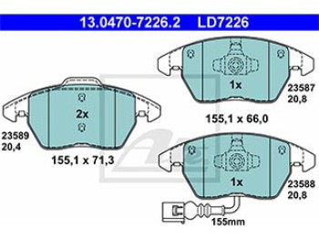 SERIE PASTIGLIE CERAMIC ANTERIORI