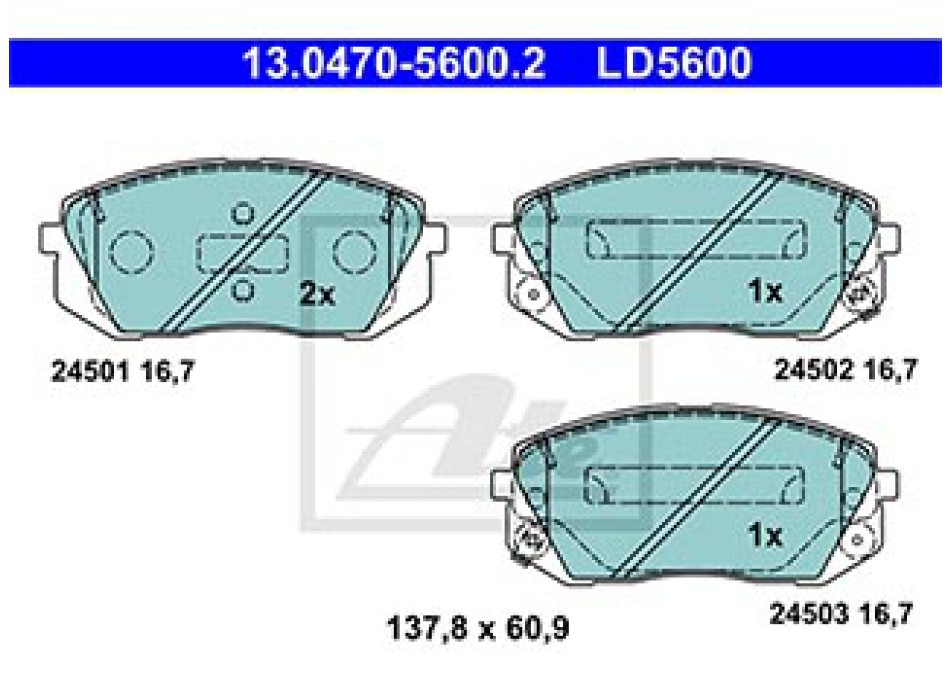 SERIE PASTIGLIE CERAMIC ANTERIORI