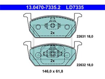 SERIE PASTIGLIE CERAMIC ANTERIORI