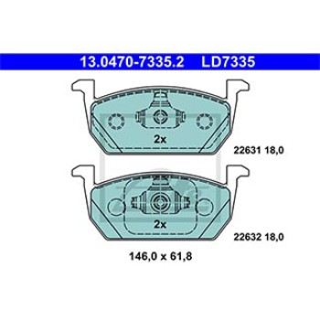 SERIE PASTIGLIE CERAMIC ANTERIORI