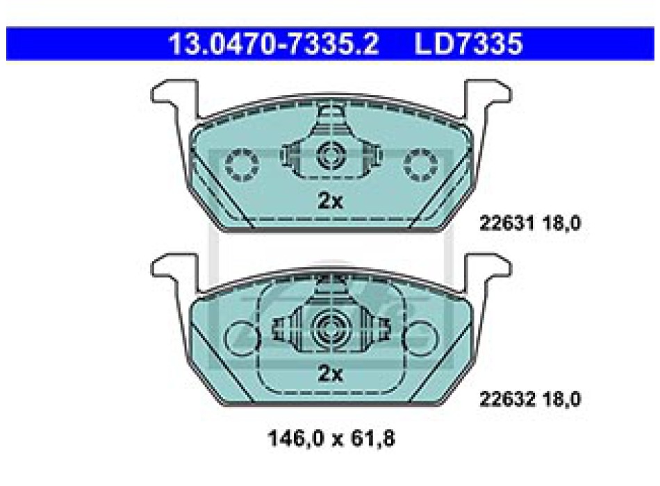 SERIE PASTIGLIE CERAMIC ANTERIORI