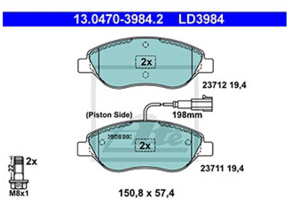 SERIE PASTIGLIE CERAMIC ANTERIORI