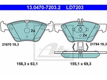 SERIE PASTIGLIE CERAMIC ANTERIORI