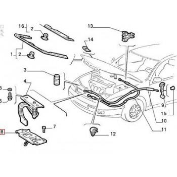 SERRATURA COFANO ANT FIAT BRAVO/A-MAREA-PUNTO-LANCIA Y