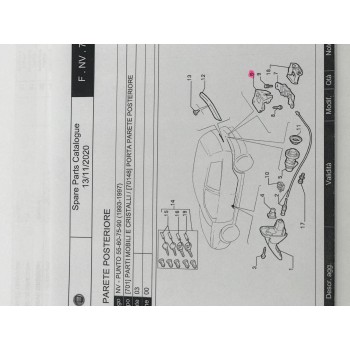 SERRATURA PORTELLONE POSTERIORE FIAT PUNTO 