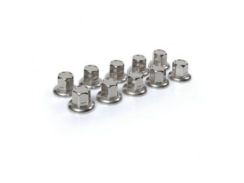 Set 10 copribulloni in acciaio inox - Ø 32 mm