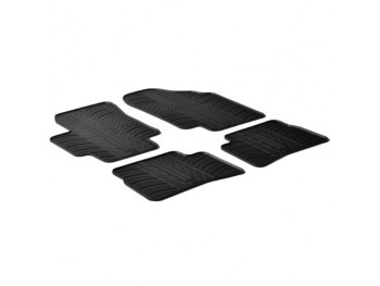 Set tappeti su misura in gomma - compatibile per  Hyundai Accent (04/06>12/09) -  Kia Rio 5p (10/05>08/11)