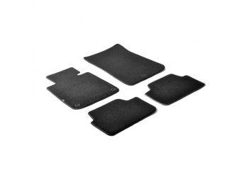 Set tappeti su misura in moquette - compatibile per  Bmw Serie 1 (E81) (03/07>06/12) -  Bmw Serie 1 (E87) (09/04>08/11) -  Bmw Serie 1 Cabrio (E88) (03/08>09/11) -  Bmw Serie 1 Coupè (E82) (09/07>12/13)