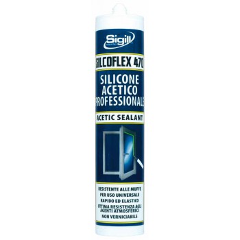 SIGILL SILCOFLEX 470 ACETICO TRASPARENTE 280 ML