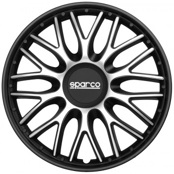 SPARCO BOX 4 COPRICERCHI ROMA SILVER/NERO 14ʺ