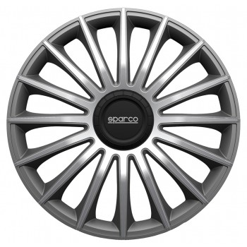 SPARCO BOX 4 COPRICERCHI TREVISO 13" GRIGIO/SILVER 