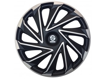 SPARCO BOX 4 COPRICERCHI VARESE SILVER/NERO 14ʺ