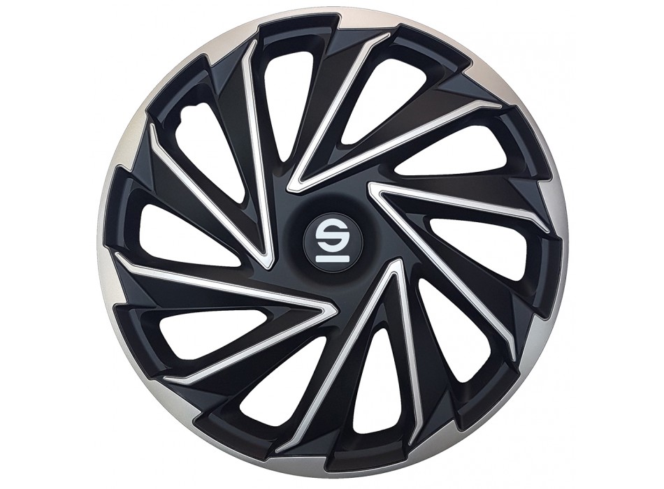 SPARCO BOX 4 COPRICERCHI VARESE SILVER/NERO 16ʺ