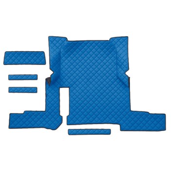 Tappeto centrale in Skeentex - Blu - compatibile per Man TGX (01/17>06/20) automatico, 2 cassetti