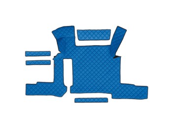 Tappeto centrale in Skeentex - Blu - compatibile per Man TGX (01/17>06/20) manuale, 2 cassetti